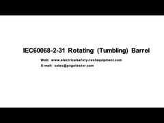 IEC60068-2-31 Kembali jatuh bebas 500mm /1000mm Barrel berputar untuk pengujian kekuatan mekanik