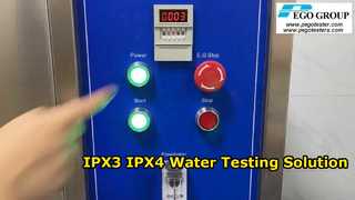 Alat Uji Hujan IEC60529 IPX3 dan IPX4 dengan Nosel Semprot Genggam
