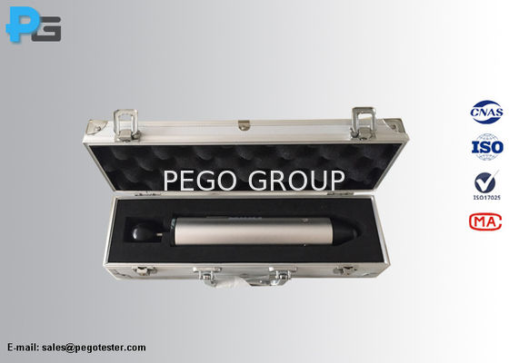 IK04 Peralatan pengujian dampak palu pegas dengan energi dampak 0,5J dan kepala palu poliamida sesuai dengan IEC60320-1