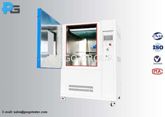 Ruang Uji Hujan Vertikal IEC60529 dengan Baja Tahan Karat SUS304 dan Kontrol Layar Sentuh PLC untuk Pengujian IPX1 IPX2