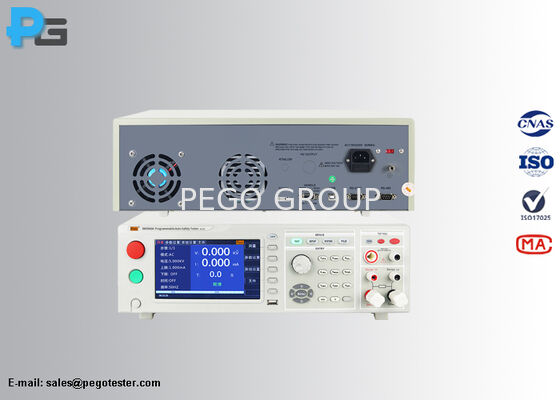 Penguji Keamanan Otomatis yang Dapat Diprogram dengan Peralatan 4-in-1, Layar TFT 7 inci, dan Antarmuka PLC untuk Pengujian Listrik Komprehensif