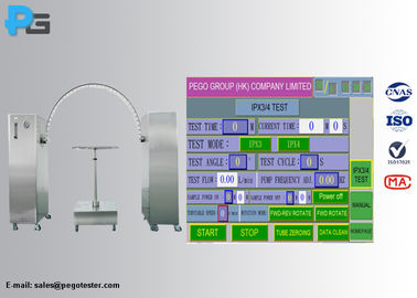 Rainproof IP03 IP04 Alat Uji Lingkungan R200 - R1600 Oscillating Tube Dipilih